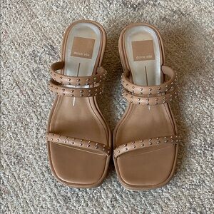 Dolce Vita Brown Studded Sandals